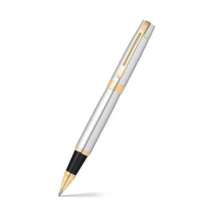 Sheaffer 300 Rollerball Pen, Chrome/Gold Trim