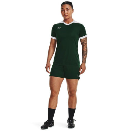 Pantalones cortos Maquina 3.0 para mujer de Under Armour, (301) Verde bosque / / Blanco, XL