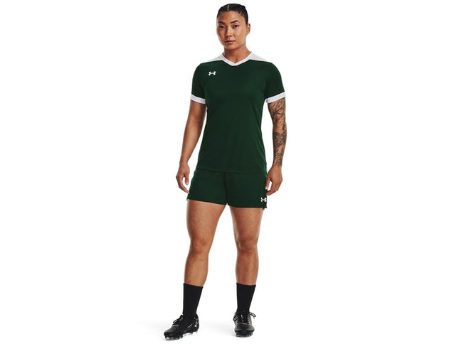Short Maquina 3.0 Under Armour pour femme, (301) Vert Forêt / / Blanc, XL