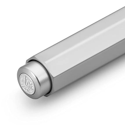 Kaweco AL SPORT Ball Pen Silver I Retractable Ballpoint Pen in Classic Design with Standard D1 Refills I Aluminium Ball Pen 10.5 m