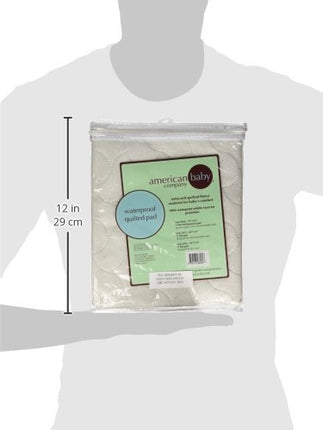 American Baby Company Housse de matelas imperméable gaufrée, aspect matelassé, multi-usage, plate et protectrice, blanche