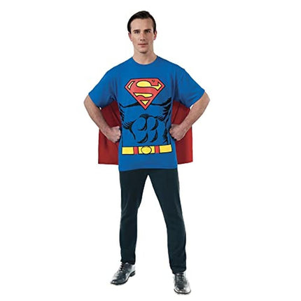 Rubies Official Adult's Superman T-Shirt Set Costume - X-Large Halloween