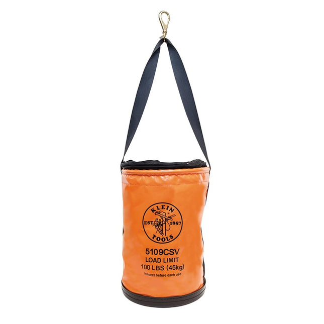 KLEIN TOOLS 5109CSV Tool Bucket, Top Closing Vinyl