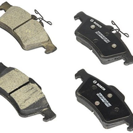 BOSCH BC1095 QuietCast Premium Ceramic Disc Brake Pad Set - Compatible with Select Ford Focus; Jaguar XF, XJ; Mazda 3, 5; Pontiac Solstice; Saturn Sky; Volvo C30, C70, S40, V50 + More; REAR