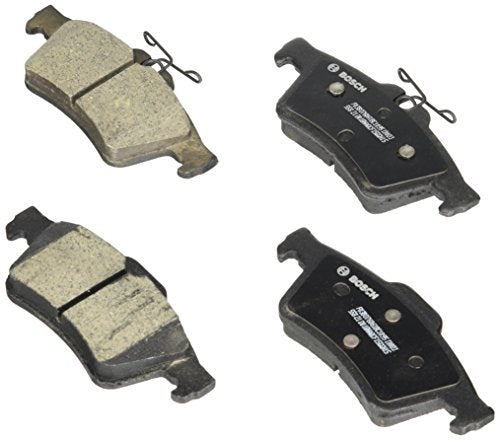BOSCH BC1095 QuietCast Premium Ceramic Disc Brake Pad Set - Compatible with Select Ford Focus; Jaguar XF, XJ; Mazda 3, 5; Pontiac Solstice; Saturn Sky; Volvo C30, C70, S40, V50 + More; REAR