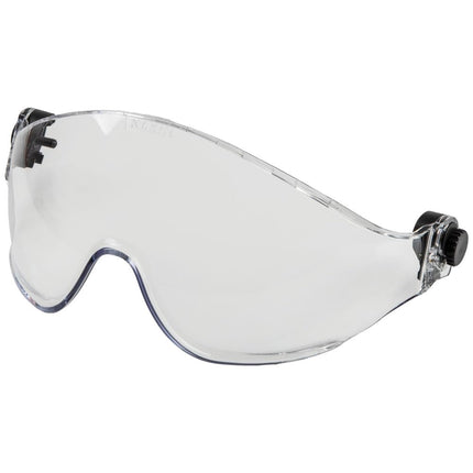 Klein Tools VISORCLR Clear Visor for Hard Hat and Safety Helmet, Low Profile, Impact Rated, Anti Fog, Scratch Resistant, Flip-Up, UV Protection
