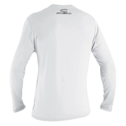O' NEILL Unisex-Youth Basic Skins 50+ Long Sleeve Sun Shirt, White, 14