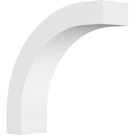 Ekena Millwork BRCP03X12X12HTG PVC Brace, 3" W D x 12" H, White