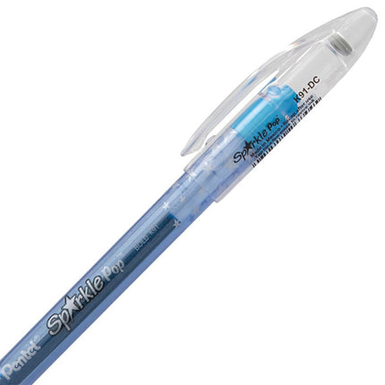Pentel Sparkle Pop Shimmering Metallic Gel Pen, (1.0mm) Bold Line, Assorted Iridescent Ink Colors, 3 Pack