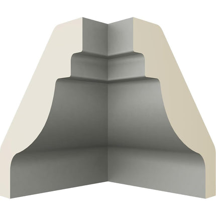 Ekena Millwork MIC01X01OD-CASE-4 1-5/8" P x 1-5/8" H Inside Corner for Molding MLD01X01X02OD (4-Pack)