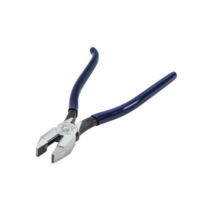 Ironworker Pliers, Spring Loaded Side Cutters for Rebar Cutting and Bending, 9-Inch Long KLEIN TOOLS D201-7CST, Blue