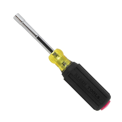 Klein Tools 65412 Heavy Duty Hollow Shaft Nut Driver, Color-Coded 1/2-Inch Hex, Pass Through Design, 6-Point, Cushion-Grip Handle