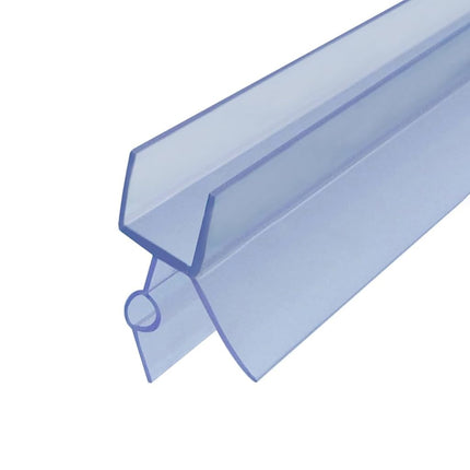 Cozylkx Frameless Shower Door Bottom Seal with Drip Rail for 3/8"(10mm) Glass, Length 27.5"/0.7m, Glass Door Sweep Stop Shower Leaking