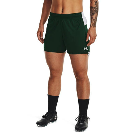 Pantalones cortos Maquina 3.0 para mujer de Under Armour, (301) Verde bosque / / Blanco, XL