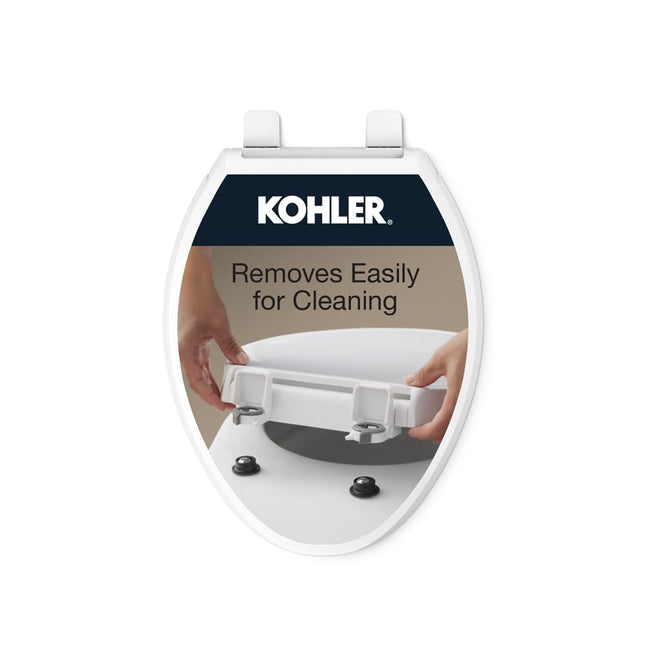 Kohler 4636-RL-0 Cachet ReadyLatch Elongated Toile