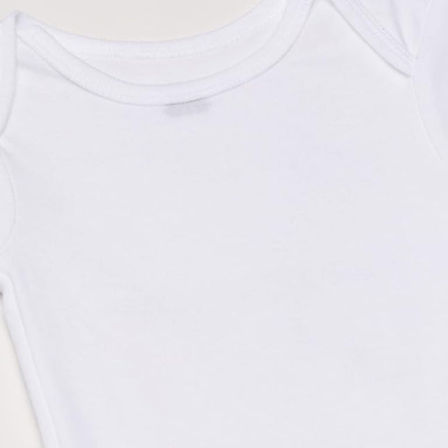 Gerber baby-boys 5-pack Solid Onesies Bodysuits, White, 0-3 Months