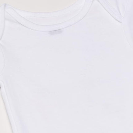 Gerber Baby Soft Cotton Short Sleeve Onesies 5-pack Solid White Bodysuits, 24 Months