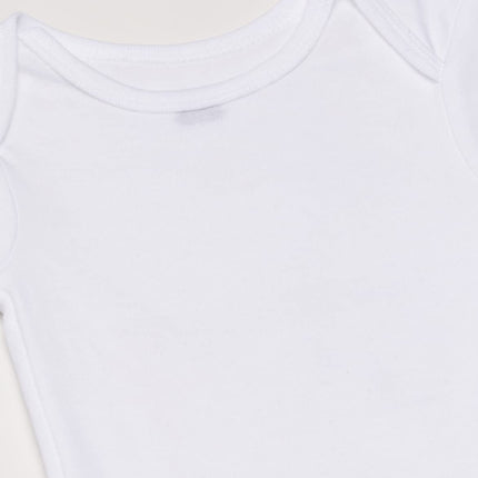 Gerber Baby Soft Cotton Short Sleeve Onesies 5-pack Solid White Bodysuits, 18 Months