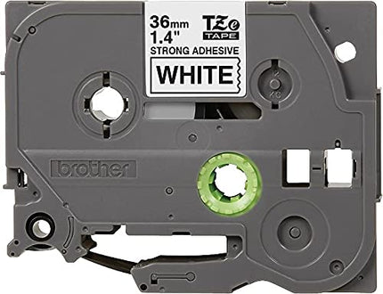 Brother Laminated Extra-Strength Black on White 1 1/2 Inch Tape in Retail Packaging (TZeS261)