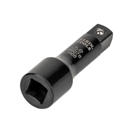 Klein Tools 66078 Impact Flip Socket Adapter, Large 1/2 to 1/2 -Inch Square Adapter, Use with Klein Tools Flip Impact Socket Set 66070