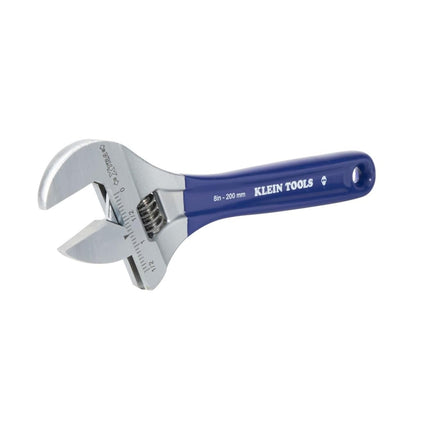 KLEIN TOOLS Adjustable Wrench with Extra-Wide Jaw, 8-Inch D509-8