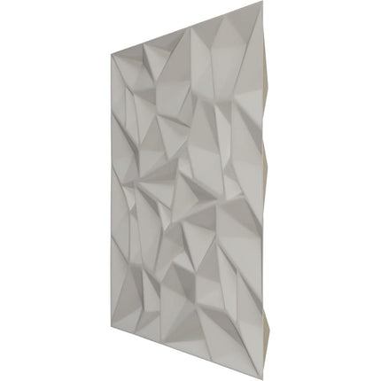 Ekena Millwork 19 5/8"W x 19 5/8"H Leto EnduraWall Decorative 3D Wall Panel, Satin Blossom White (Covers 2.67 Sq. Ft.