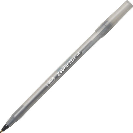 Bolígrafo BIC Round Stic Xtra Life VP, 1 mm, tinta y cuerpo negros, 240 unidades/caja