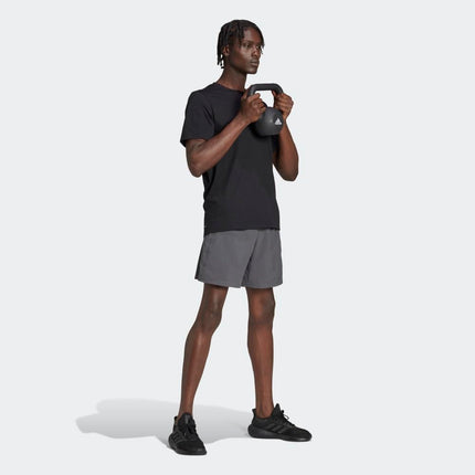 Adidas Mens Train Essentials Training T-Shirt, Black/White, M Tall