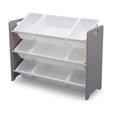 Delta Children My Size 9 Bin Plastic Toy Organizer, Grey