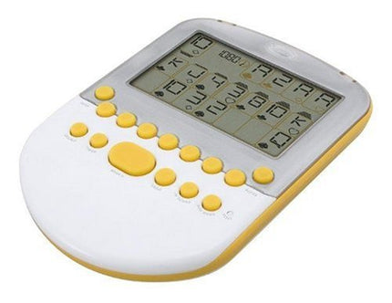 Radica Big Screen Solitaire - White/ Silver with Yellow Accents
