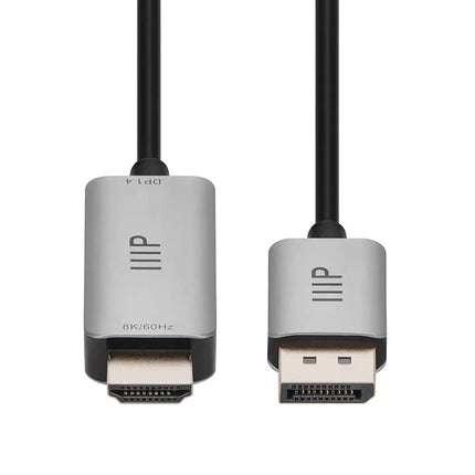 Monoprice DisplayPort 1.4 Cable to 8K HDMI - 6 Feet | 32AWG, 8K@60Hz, Up to 32.4Gbps Bandwidth, for Video Game Console, Gaming Monitor, Apple TV, or Laptop Computer