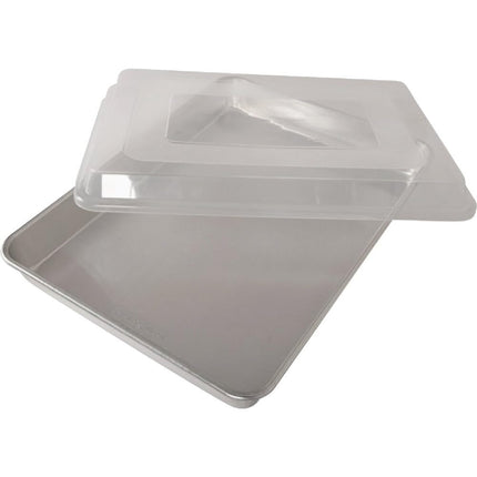 Nordic Ware Sheet Cake Baking Pan with Cover, 13-I