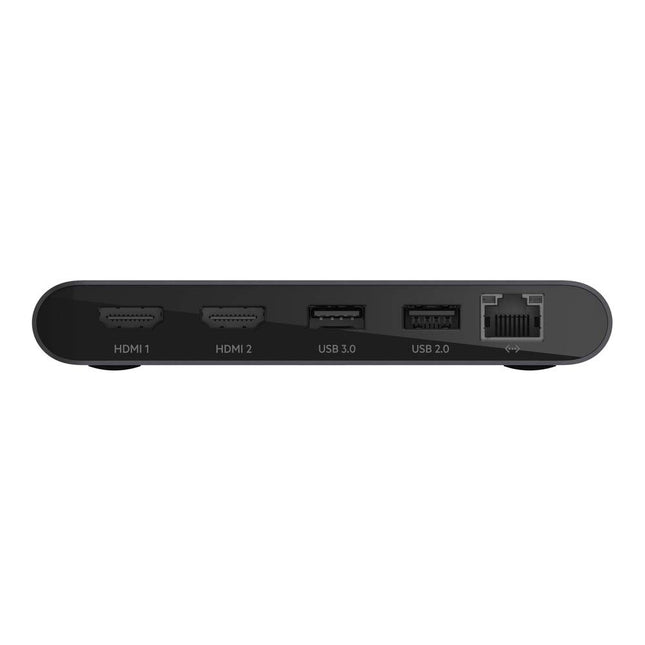 Belkin Thunderbolt 3 Dock Mini con cable Thunderbolt 3 fijo - Compatible con dispositivos USB-C de Mac OS y Windows, negro