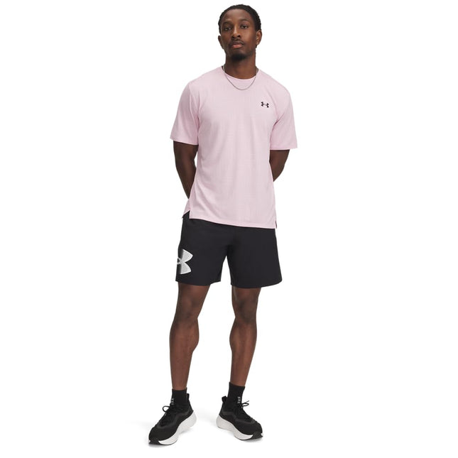 Under Armour Men's Tech Woven Graphic Shorts, (001) Black / / White, Small