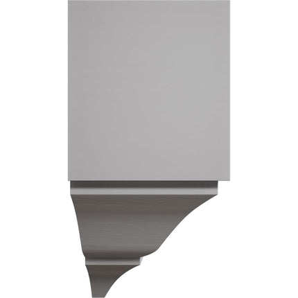 3 5/8"P x 7 1/4"W x 7 1/2"H Americraft Solid Paint Grade Wood Universal Mid Crown Moulding Coupler Block for Profiles up to 4"H x 3 5/8"P, Primed Pine