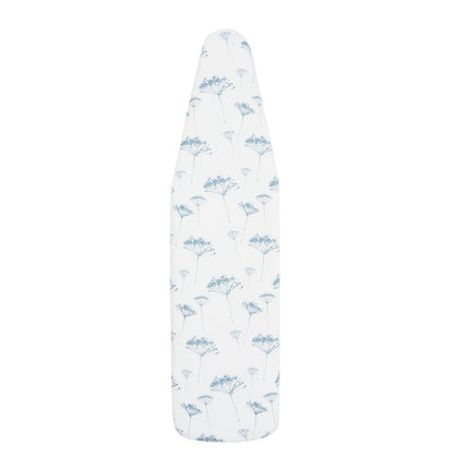 Ironing Board Cover and Pad (Blue Priscilla), 100% Cotton with Ultimate Double Padding by Seymour Home Products; Fits Full Size Board | Stain and Scorch Resistant; Elastic Edge | Laundry Accessories