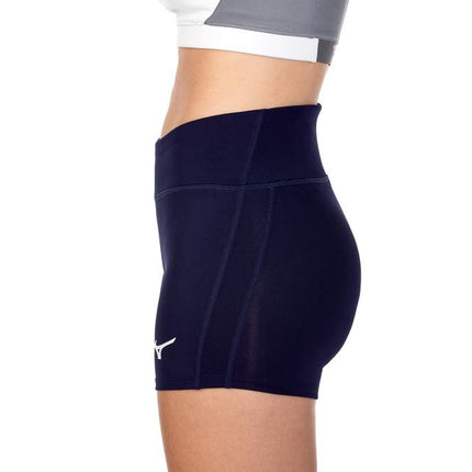 Mizuno Women's Elevated 4" Inseam Volleyball Short, Navy, Medium