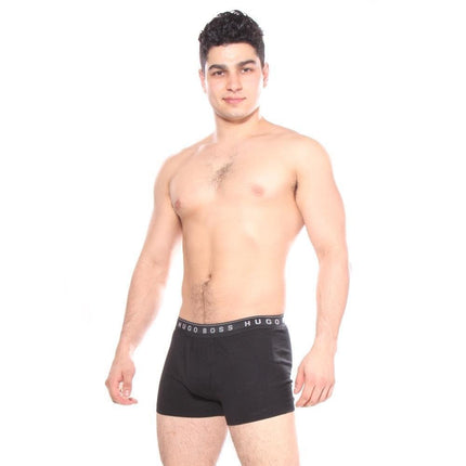 Hugo Boss Men's 3-pack Cotton Trunk3 ?????3? ? ???paquete De 3 BaÃƒºles De AlgodÃƒ³n.3 ???????????? ?? ?????? ?????3er Trunks, New Grey/Charcoal/Black, L UK