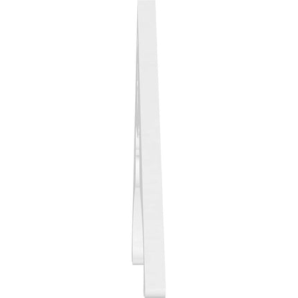 Ekena GPP060X015X100HEA Gable Pediment, Primed, 60" W x 15" H x 1" P (6/12)