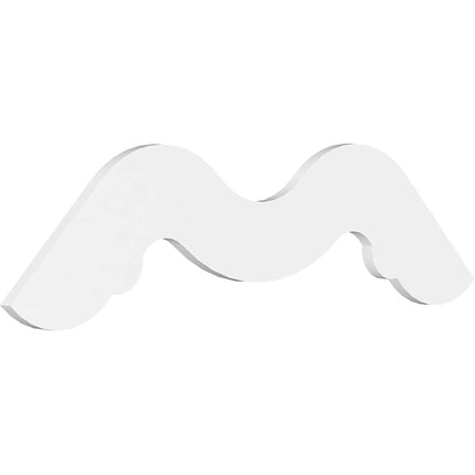 Ekena GPP048X024X100MID Gable Pediment, Primed, 72" W x 30" H x 1" P (10/12)