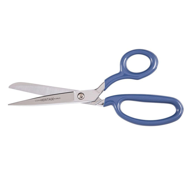 Klein Tools 208LR-BLU-P Bent Trimmer with Large Ring, Blue Coating, 9-Inch