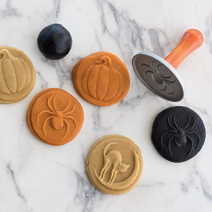Nordic Ware Halloween Cookie Stamps (Set of 3), Sturdy Cast Aluminium Cookie Stamp Set, Cookie Press Set Made in The USA, Sturdy and Durable Biscuit Maker Press Set, 01260