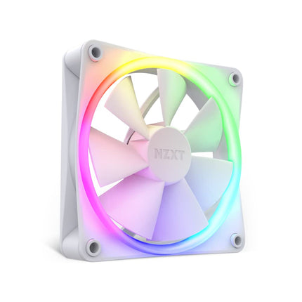 NZXT F120 RGB - 120mm PWM RGB PC Case Fan - White