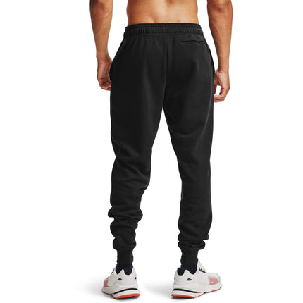 Under Armour Mens Ua Rival Fleece Joggers Sweatpants, Black / / White, L EU