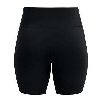 Under Armour Women's Movement Bike Shorts, (001) Black / / Metallic Silver, XL