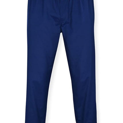 Hanes Men's Woven Plain-Weave Pajama Set Navy Heather