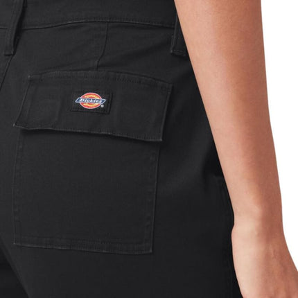 Dickies Women's Cropped Cargo Pant, Black, 27
