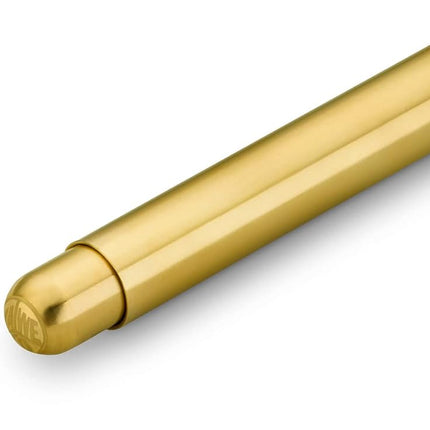 Kaweco LILIPUT Ball Pen Brass I Retractable Ballpoint Pen with Standard D1 Refills in a Tin Box I Metal Ball Pen 9.8 cm