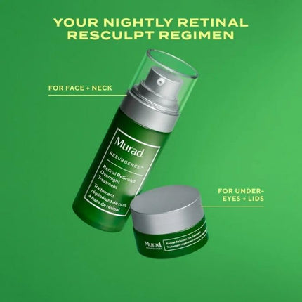 Murad Retinal ReSculpt Overnight Serum - Vitamin A Night Skincare for Fine Lines, Wrinkles, Sagging and Crepey Skin, Face & Neck, 30 mL