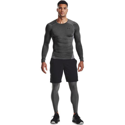 Under Armour Men's HeatGear Leggings, Carbon Heather (090)/Black, XXL Tall